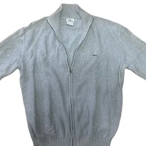 Grey knit Lacoste sweater